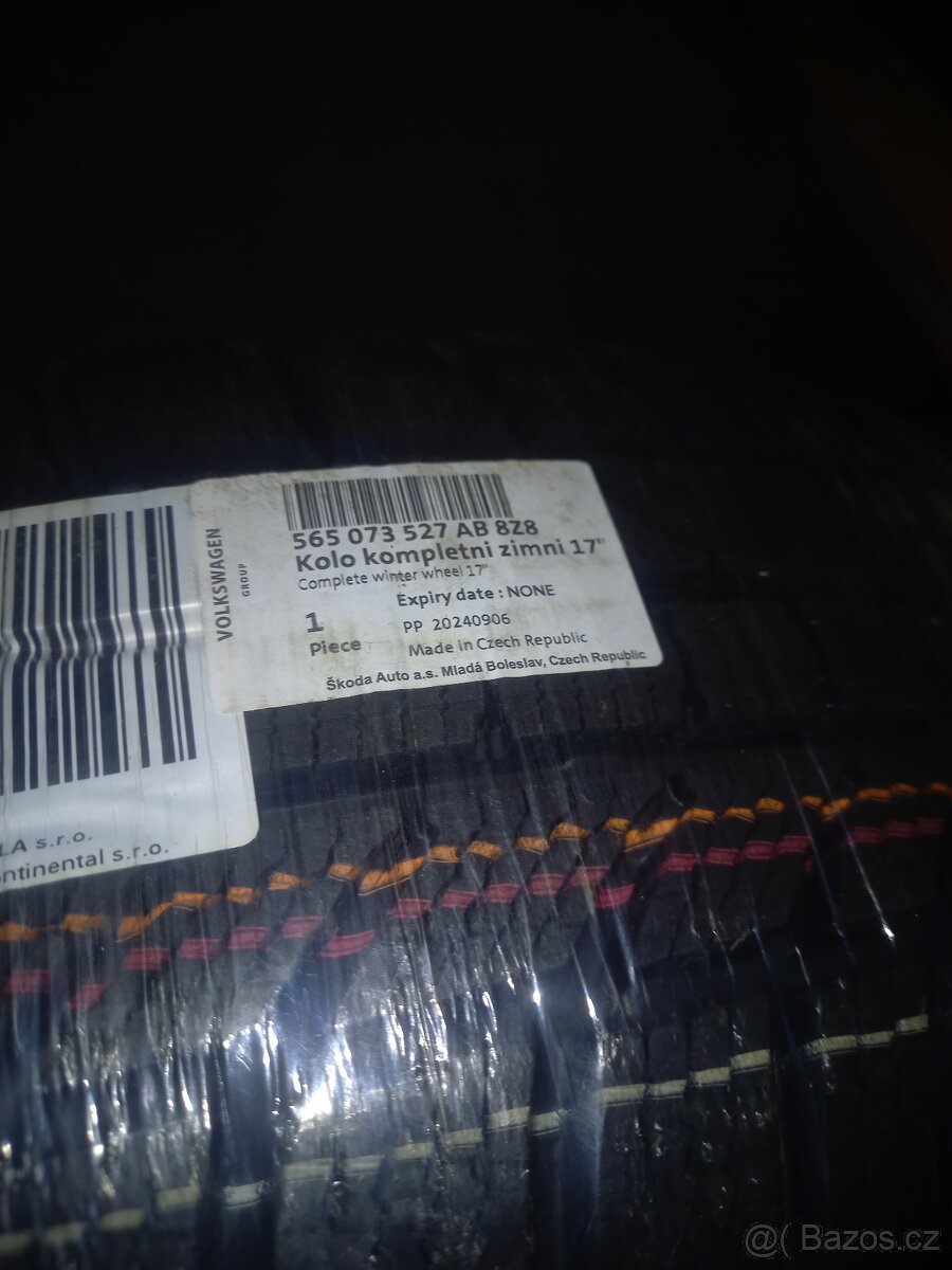 Š.Kodiaq,(2)/VW Tiguan-NOVÁ zimní Alu sada s TPMS-215/65R17. - 5