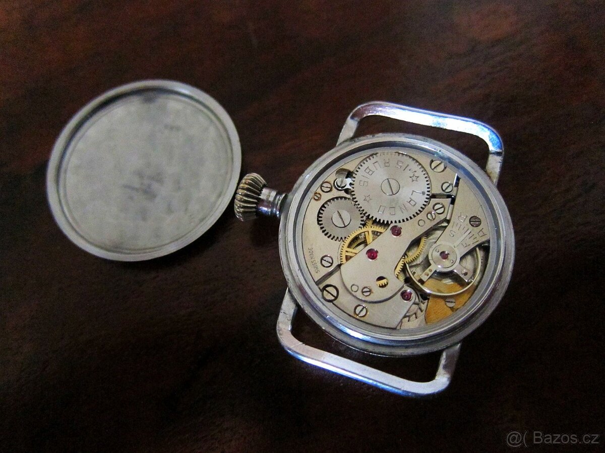 Starožitné švýcarské letecké hodinky LANCO SPECIAL - funkční - 5