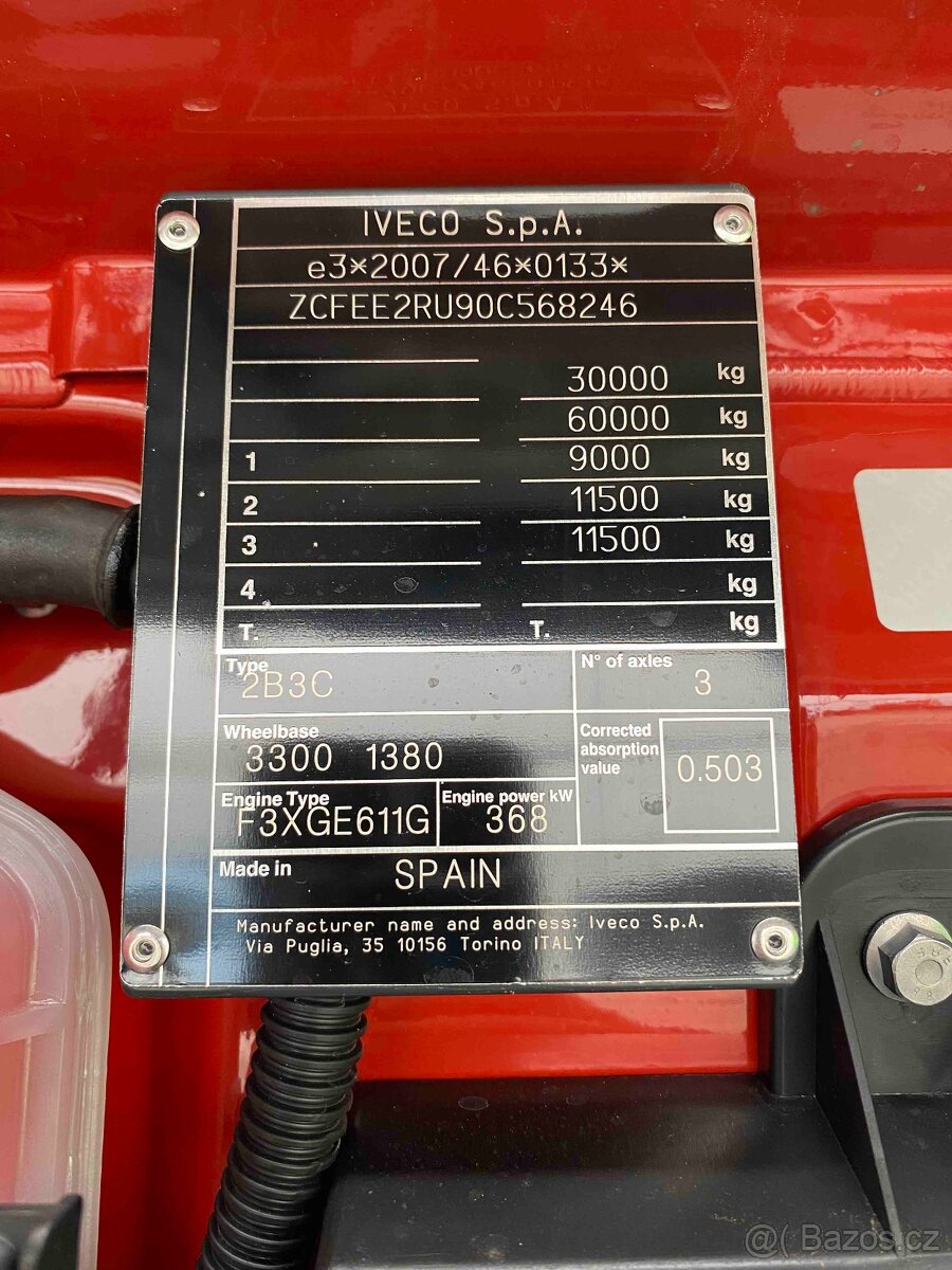 Iveco X-WAY 6x4 Intardér sklápěč S3 + motor 500 koní - 5