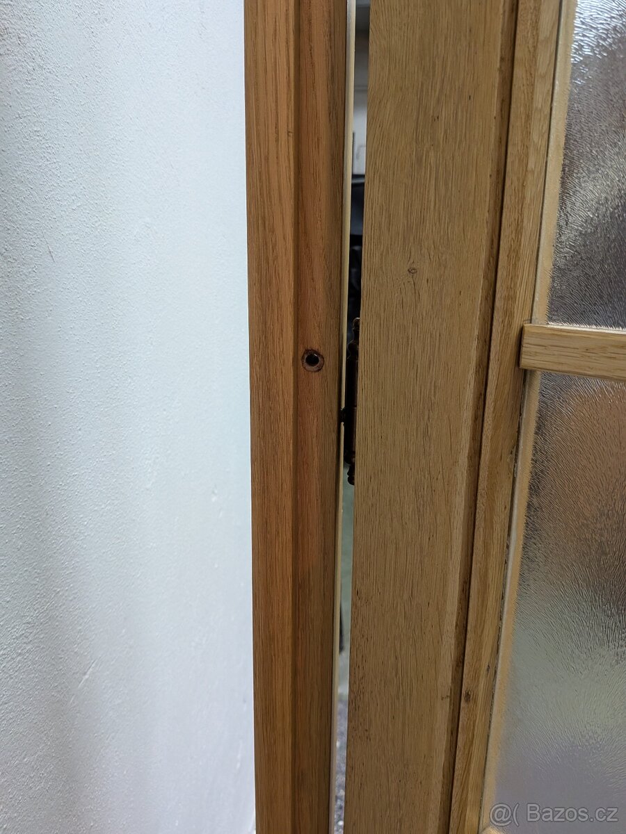 Masivní DUB Dvoukřídlé dveře s nadsvětlíkem V 241,5 cm - 5