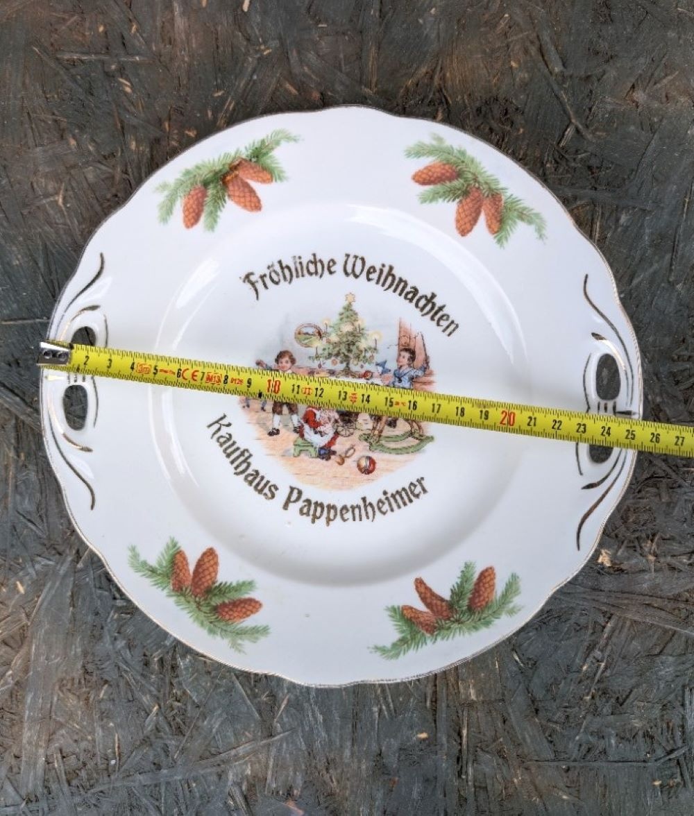 Starožitný porcelán. servírovací talíř, Kauffhaus. - 5