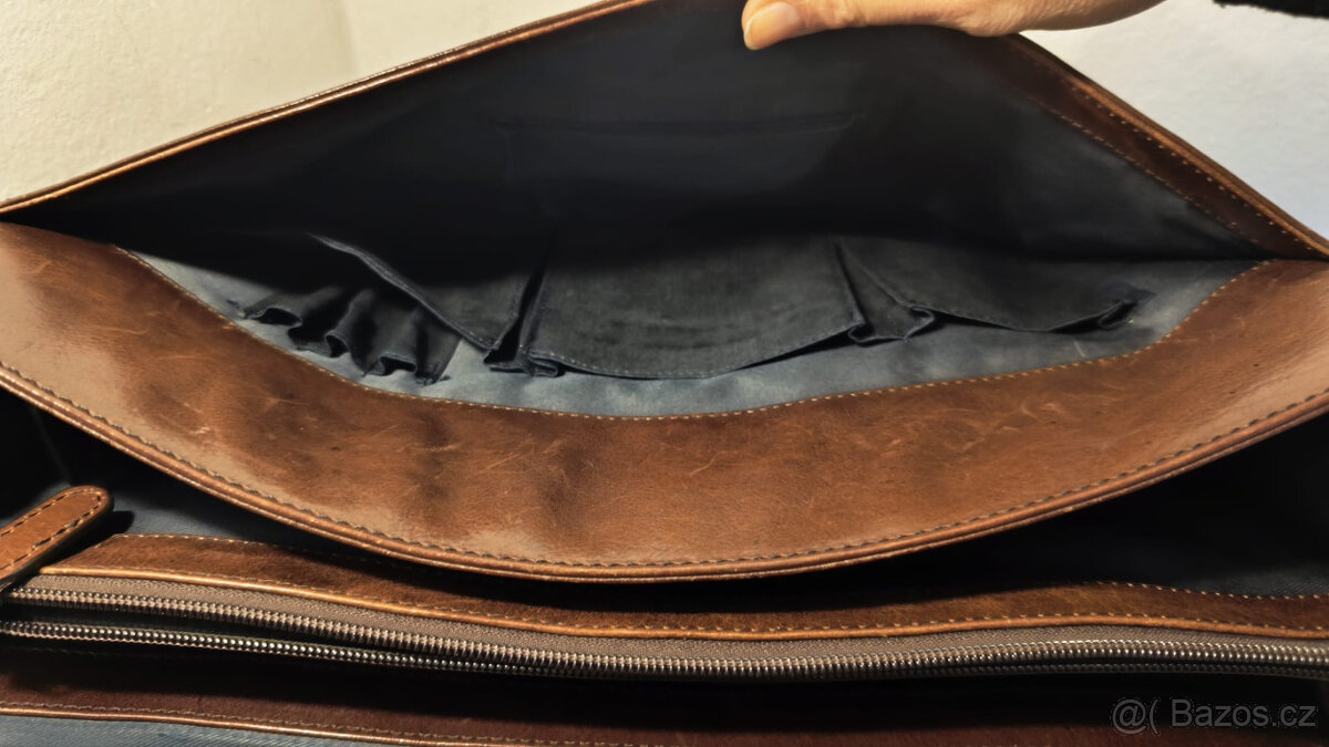 Kožená pánská aktovka LEONHARD HEYDEN Cambridge - hnědá - 5