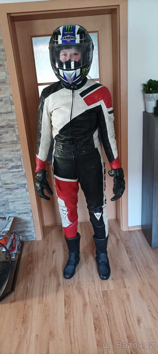 Kožená 2dílná kombinéza Dainese - 5