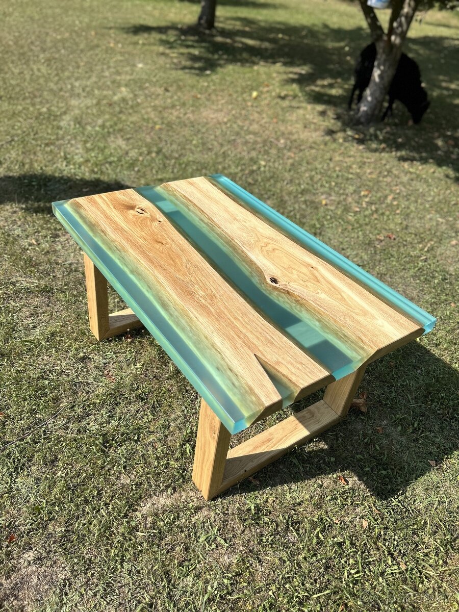 Epoxidový konferenční stolek (dub) - 5