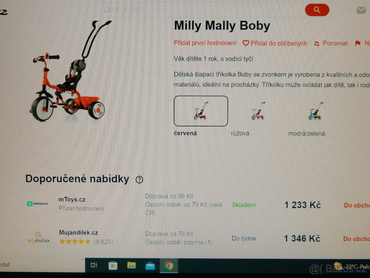 Tříkolka s vodící tyčí - 5