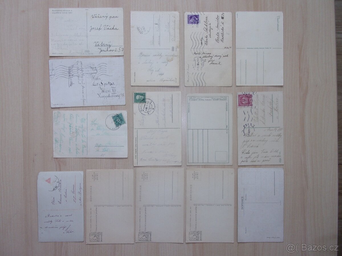 STARÉ POHLEDNICE - MALÝ i VELKÝ FORMÁT - RŮZNÉ - 51 kusů - 5