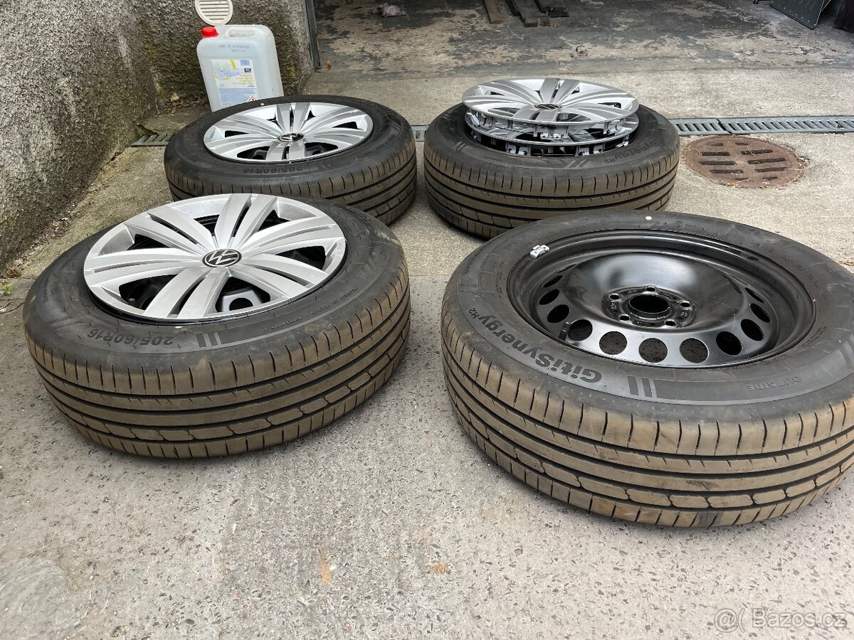 Originál letní VW sada kol 205/60 R16, NOVÁ - nájezd 300 km - 5