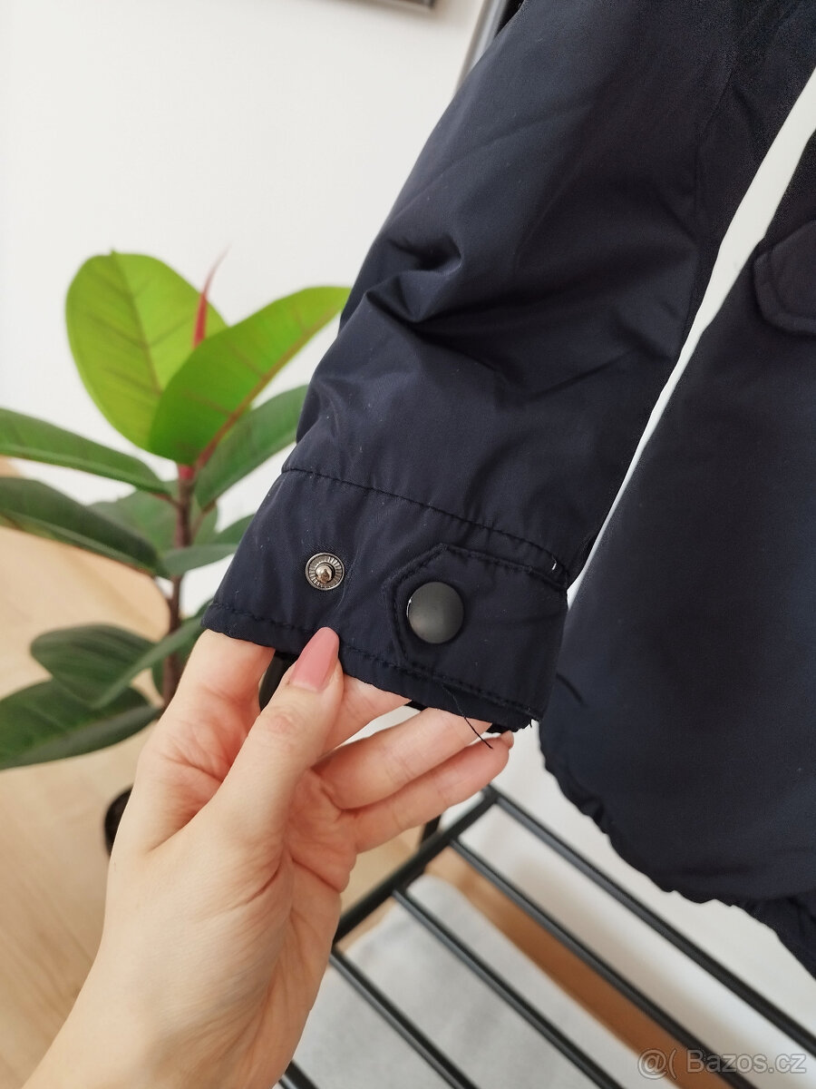 Pánská tmavě modrá podzimní / zimní bunda vel XL - 5