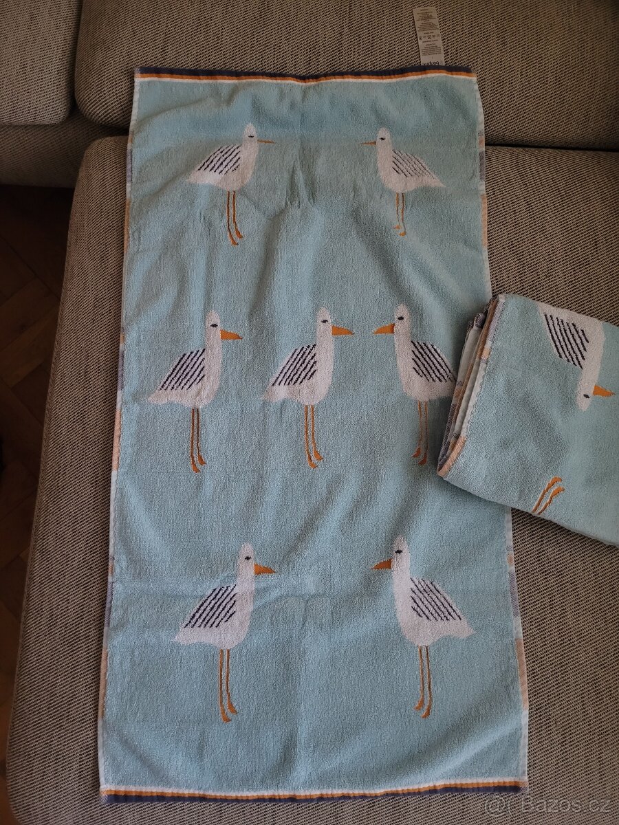 Dva nové hebké ručníky s motivem racků zn. Bonprix - 5