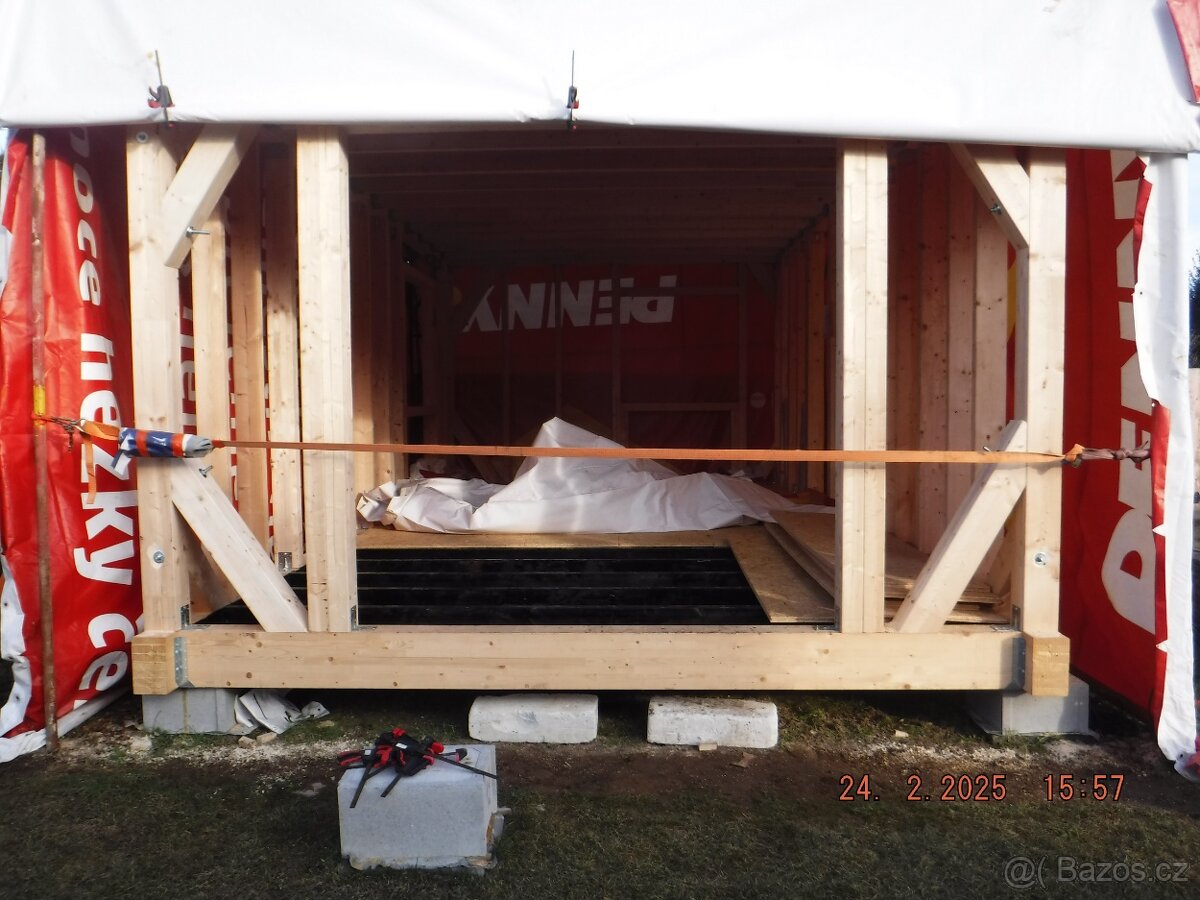 Dřevěná konstrukce chaty nebo domu - 5