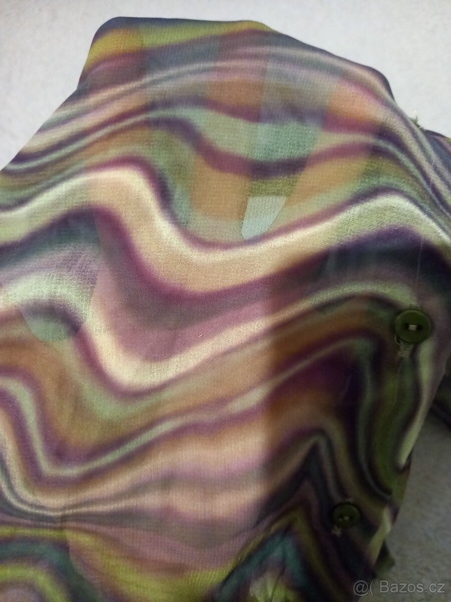 Cropp top košile khaki Pull & Bear vel. S - 5