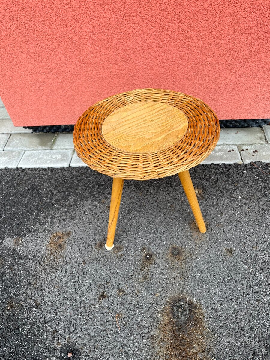 Proutěný stolek a stolička - 5