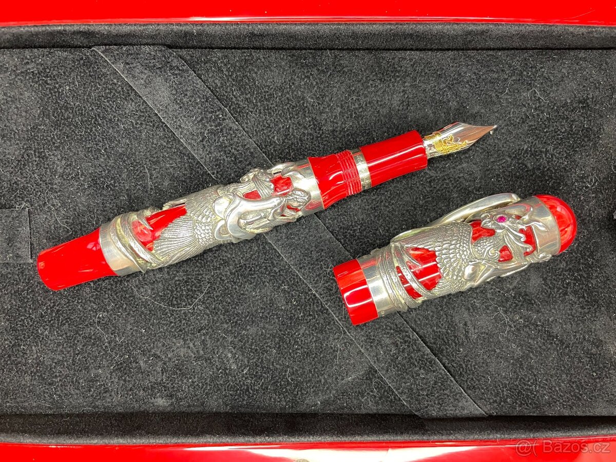 Luxusní stříbrné sběratelské pero Montegrappa Eternal Bird - 5