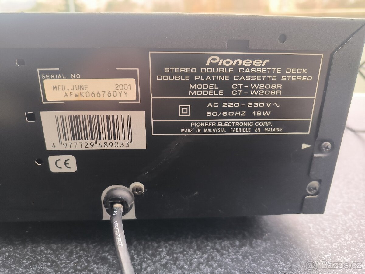 Kazetový deck Pioneer CT-W208R - 5