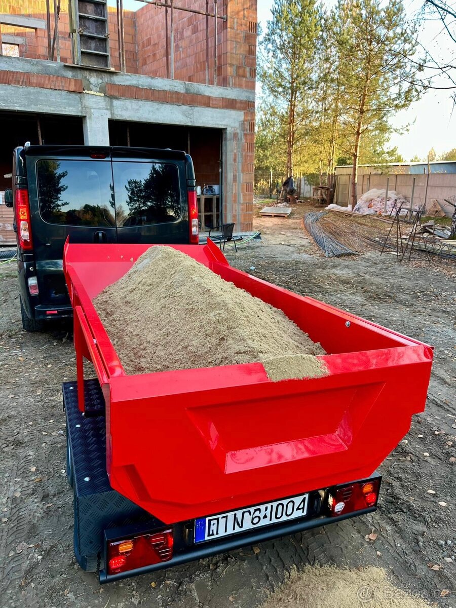Sklápěcí přívěsný vozík do 750 kg – za auto i čtyřkolku - 5