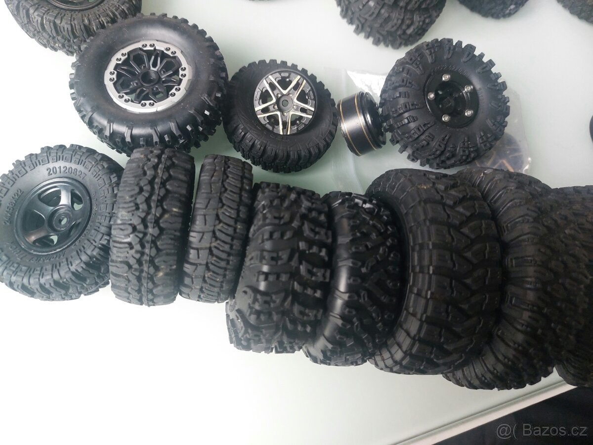 RC kola nové 1:24 1:18 1:12 1:10 měkké expe offroad trial - 5