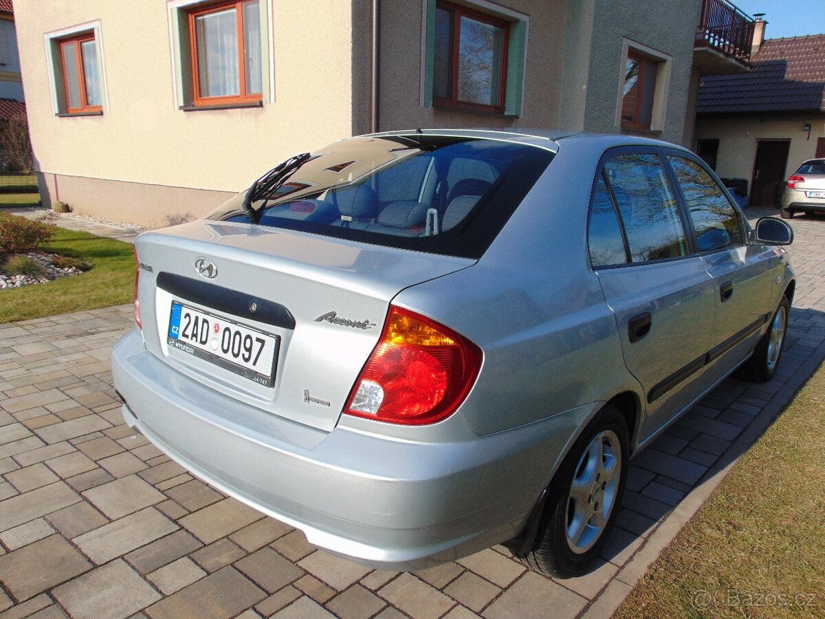 HYUNDAI ACCENT 1.3,PŮVOD ČR,1.MAJ.,KLIMA,SERVISKA - 5