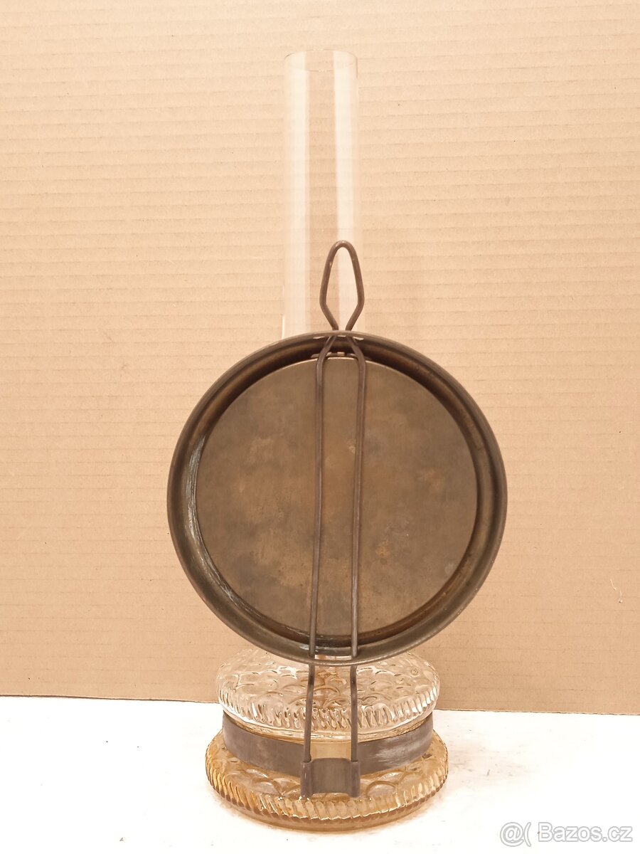 Retro stolní petrolejová lampa - ČSSR - 5