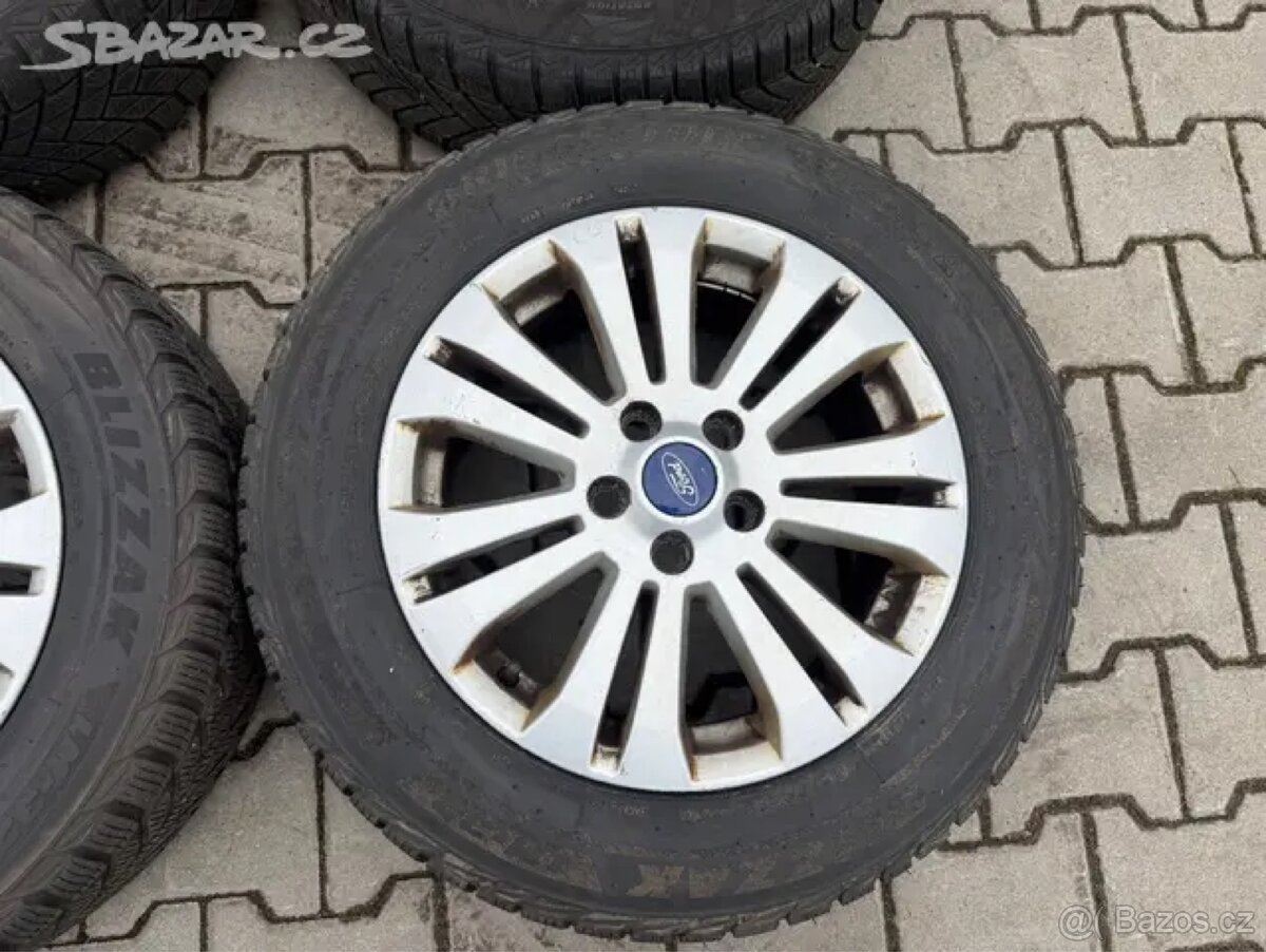 4x al kola 5x108 16 + pneu zimní 205/60 R16 - 5