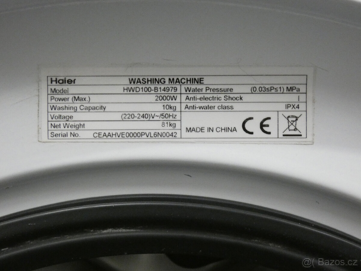 Použitá pračkosušička HAIER HWD100 se zárukou - 5