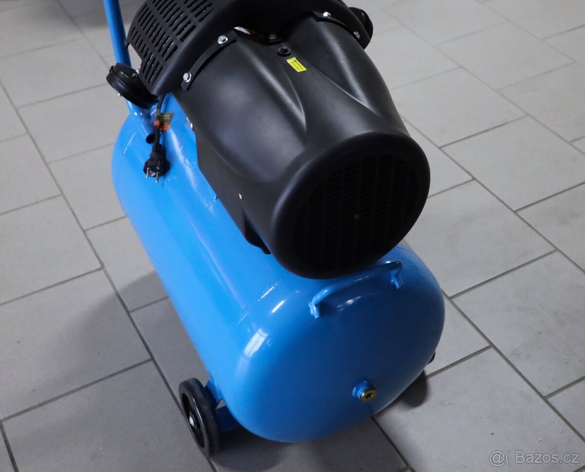 Vzduchový dvoupístový kompresor 100L,“V“ - 5