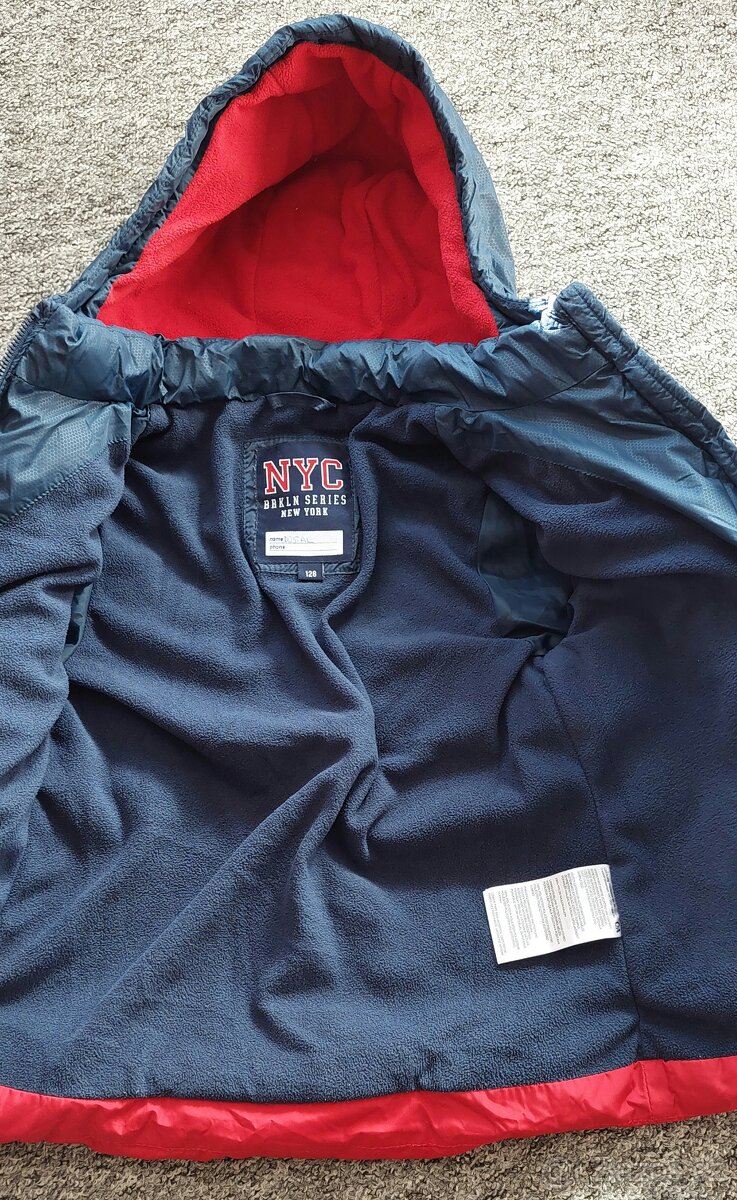 Teplá zimní bunda vel. 128 - 5