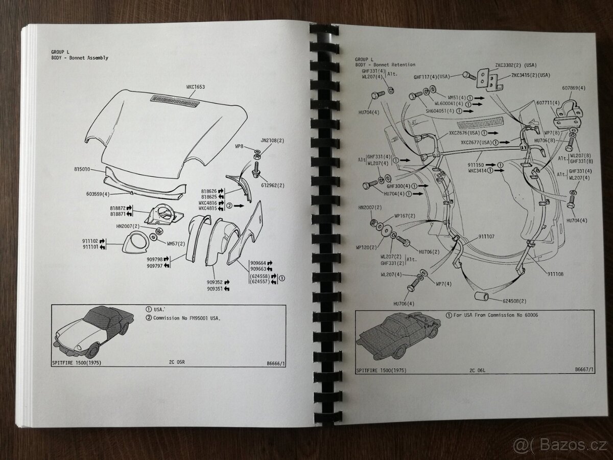 Katalog dílů Triumph Spitfire 1500 od 1975 - 5