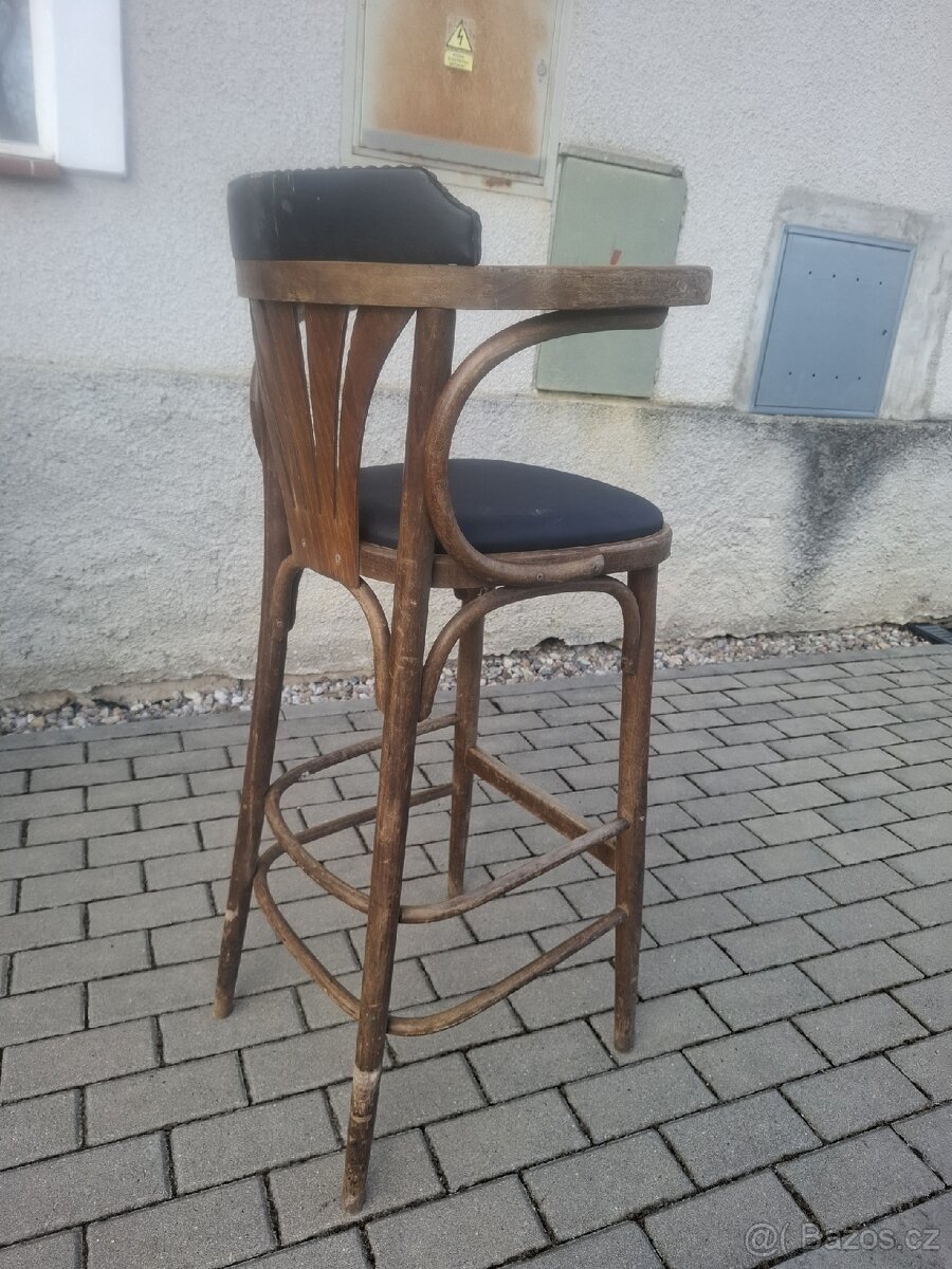 12x stare barové židle - 5