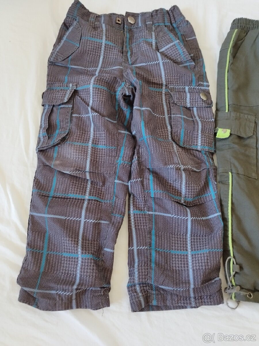 Zimní zateplené kalhoty vel. 98 - 2x - 5