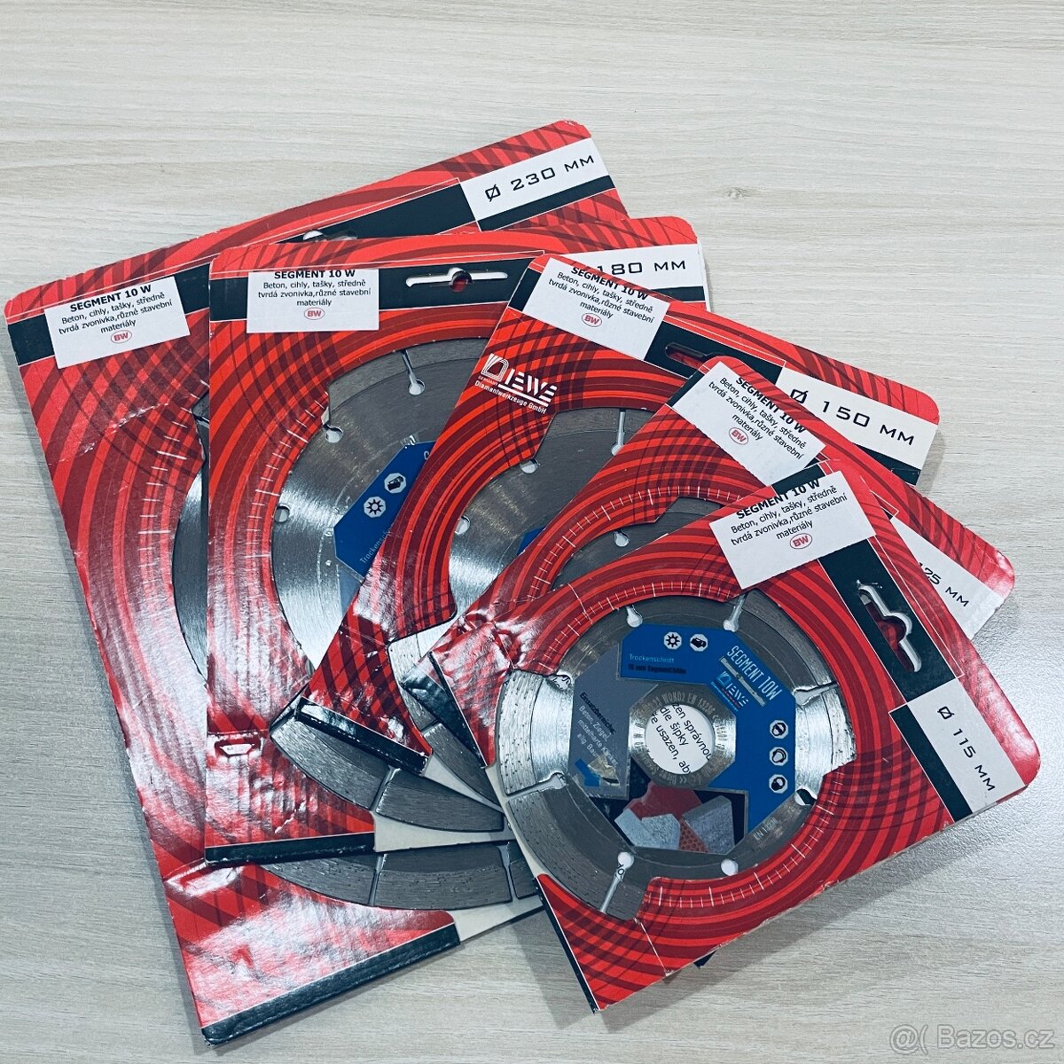 Sada 5 ks diamantových řezných/brusných kotouč Diewe Segment - 5