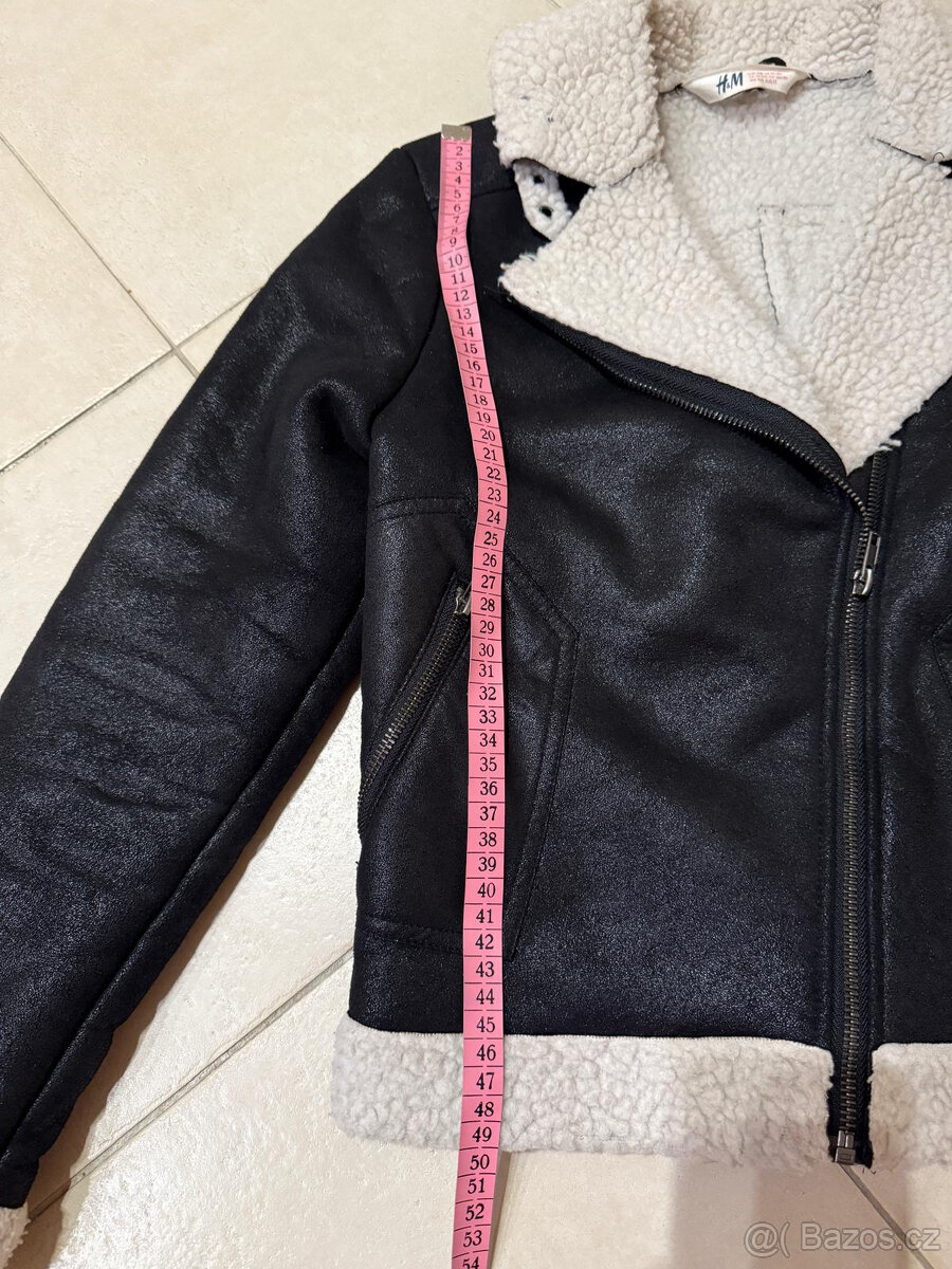 Dívčí bunda - kožíšek vel. 158 - 5