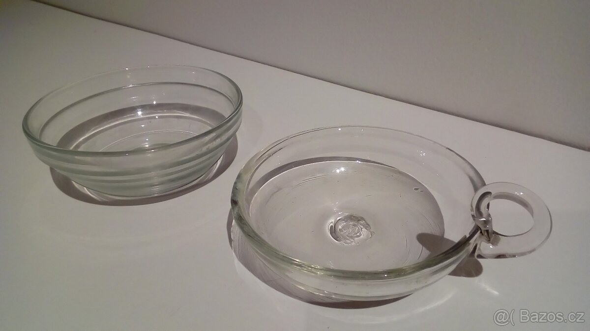 Starý svícen,Secesní Karafa se skleničkami... - 5