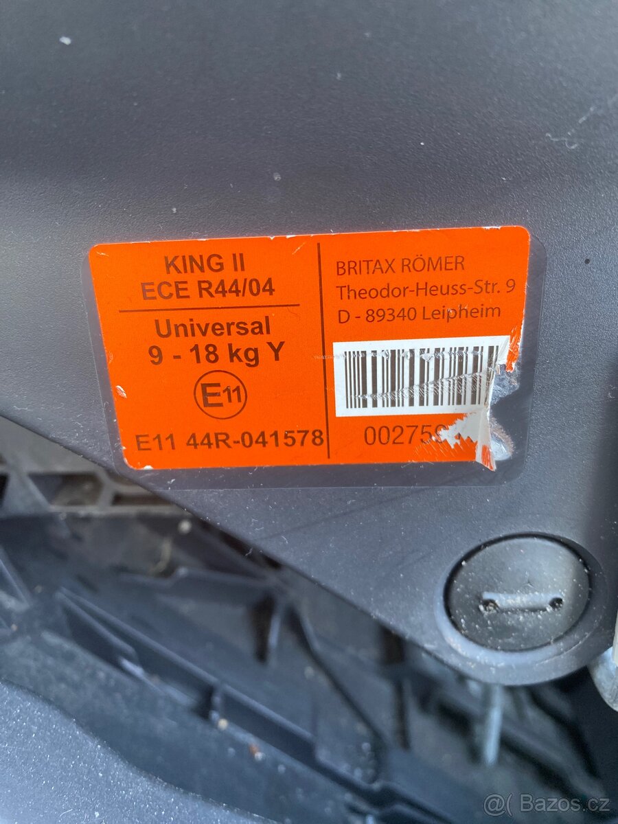 Autosedačka Britax Römer King II. - 5