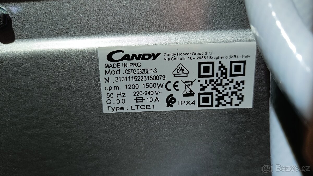 Pračka s horním plněním Candy - 5