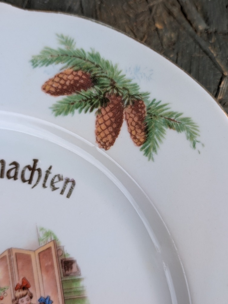 Starobylý servírovací talíř, Kauffhaus... - 5