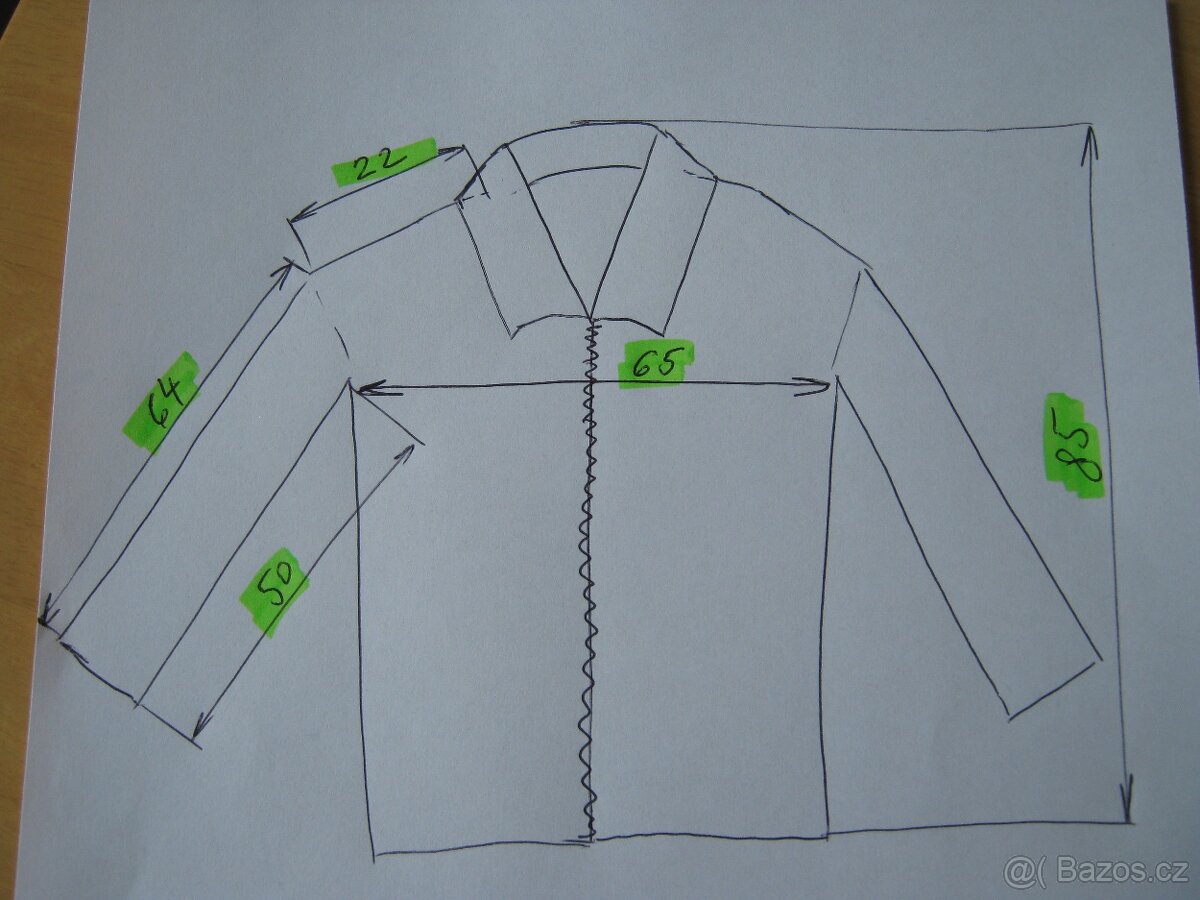 --- PÁNSKÁ ČERNÁ KOŽENÁ BUNDA vel. XL top stav --- - 5