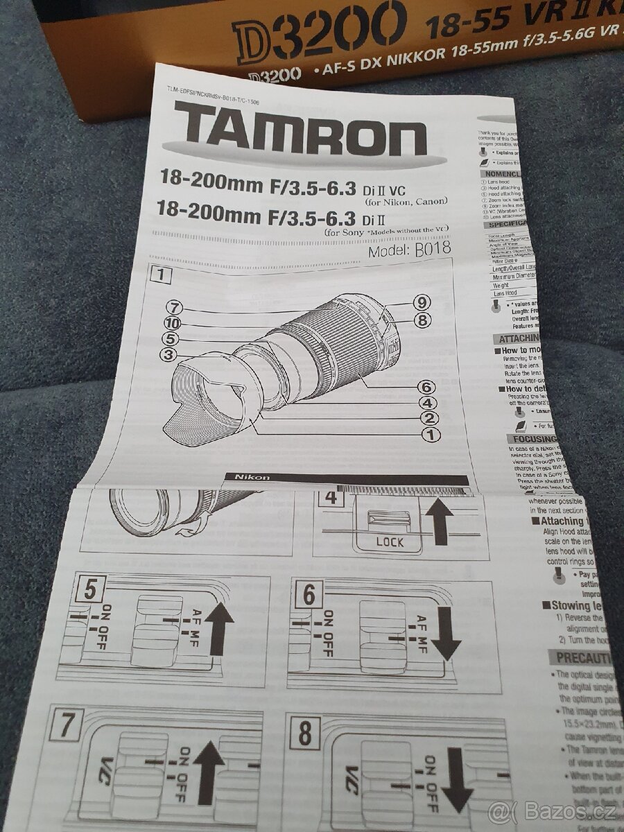 Digitální fotoaparát Nikon D3200 plus objektiv Tamron - 5