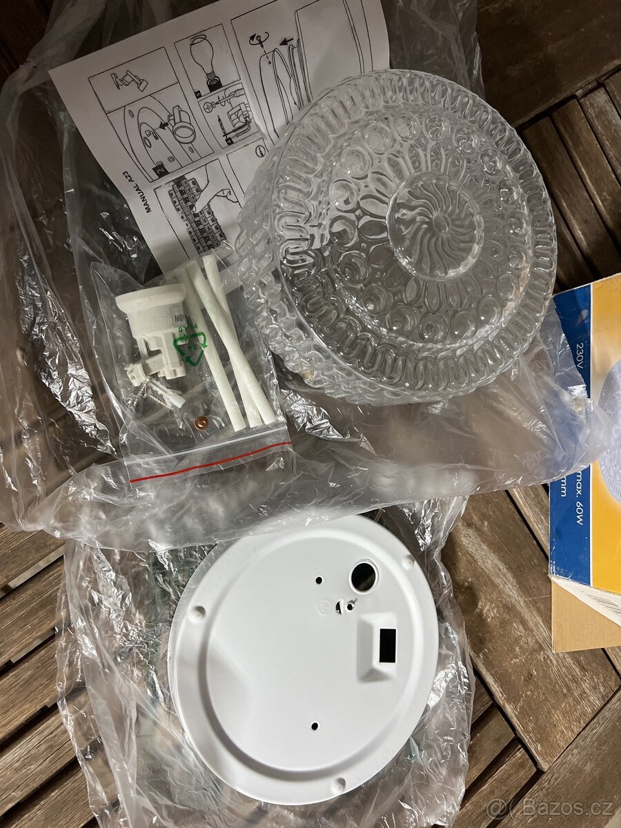 Stropní - Svítidlo sklo/ Rabalux GRACE - 5