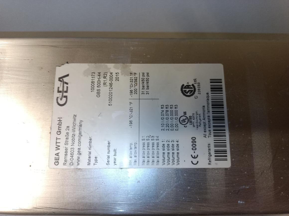 Prodám deskový výměník gbs 500h-44 - 5