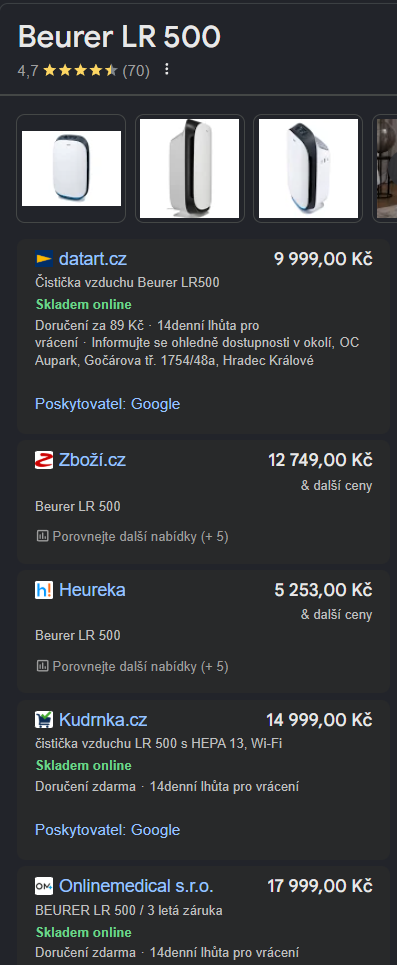 Čistička vzduchu Beurer LR500 - 5