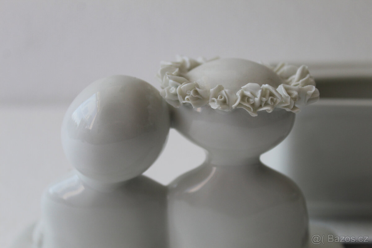 Dóza svatba – Royal Dux – Vajceová (poslední kus) - 5