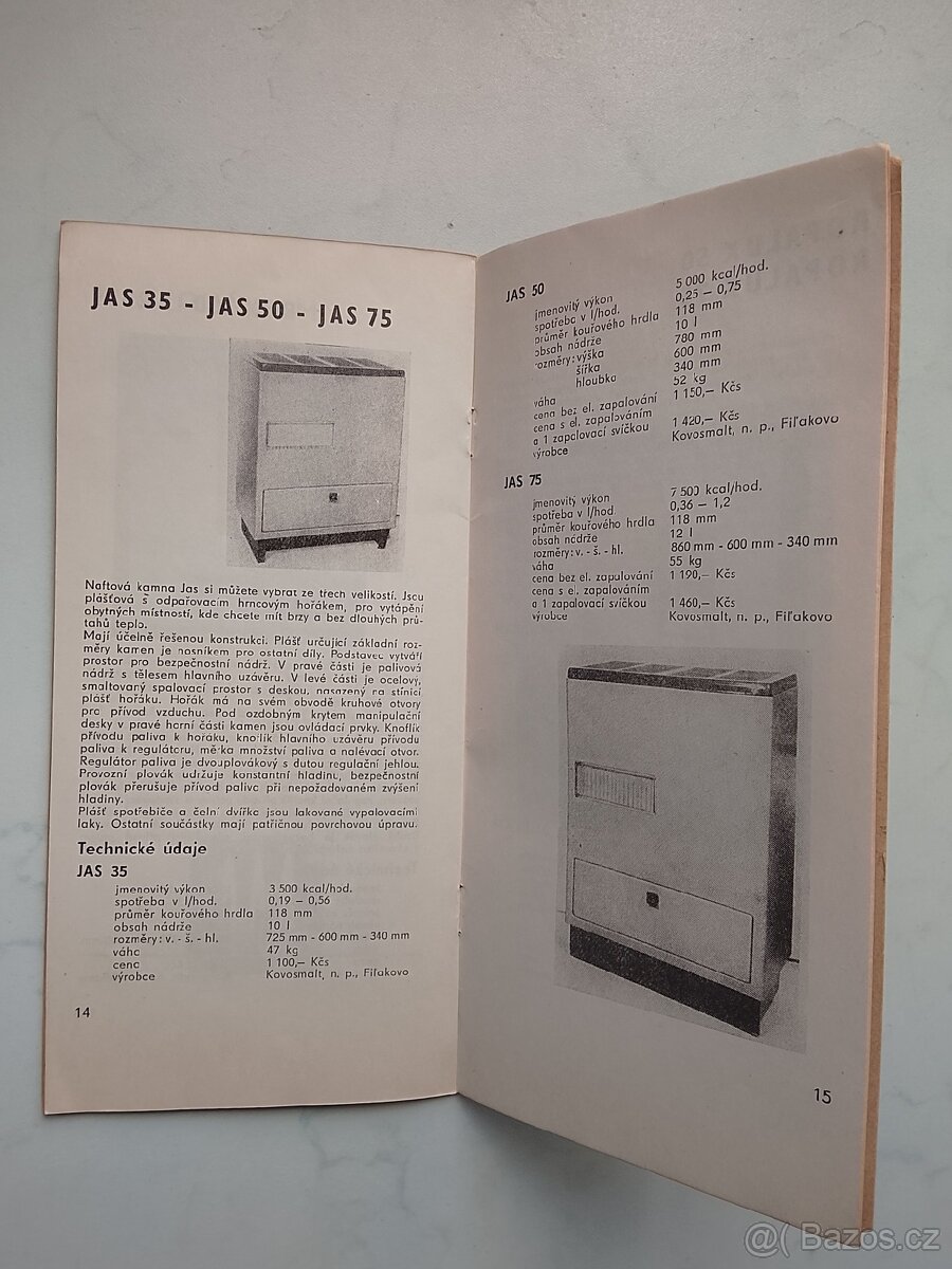 Retro katalog kamna 1974 - 5