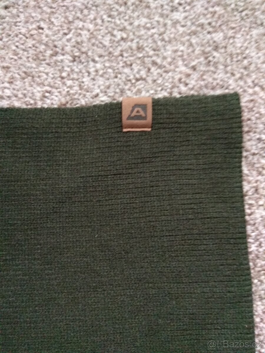 Nové unisex zimní kruhové šály ALPINE PRO -černá, tmavě zel. - 5