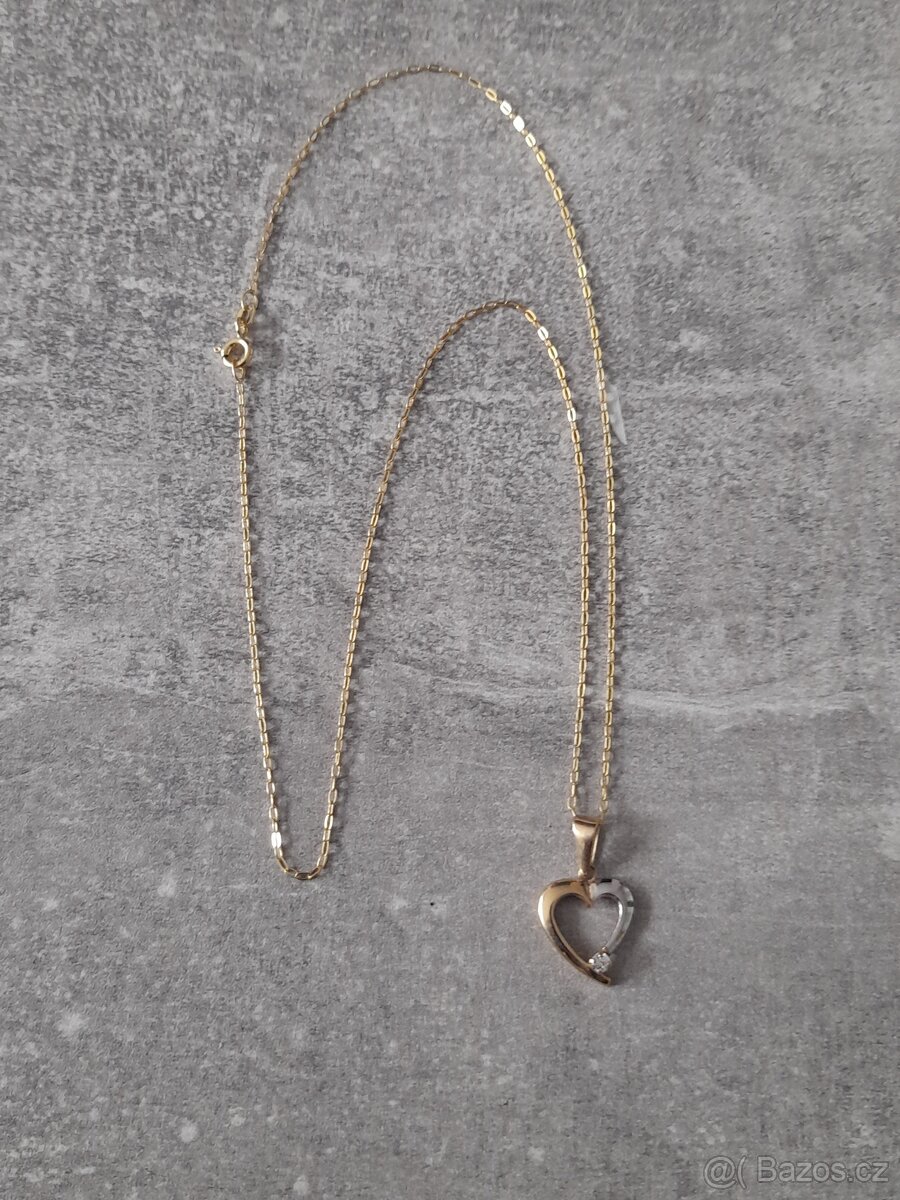 Dámský náhrdelník zlatý 375 9karatu - 5