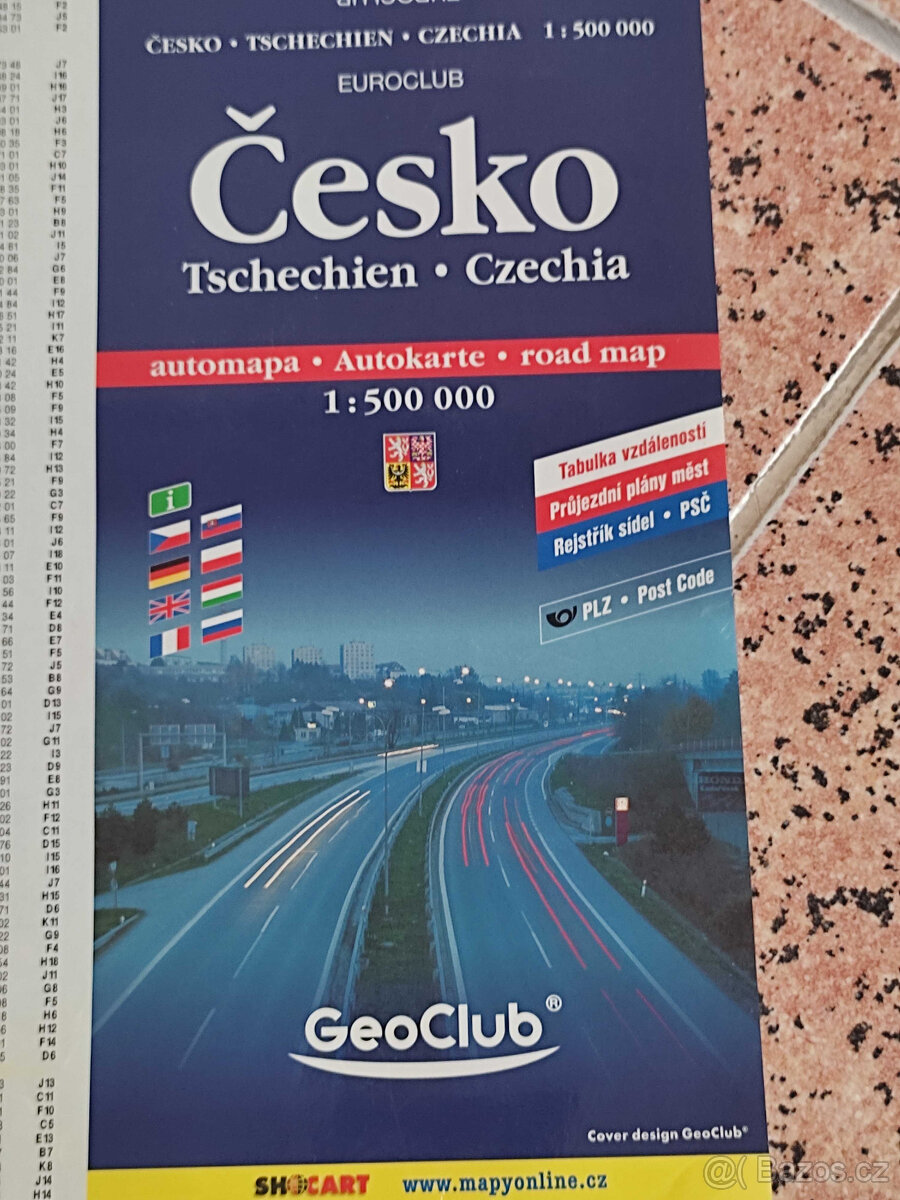 NÁSTĚNNÁ MAPA ČR - 5