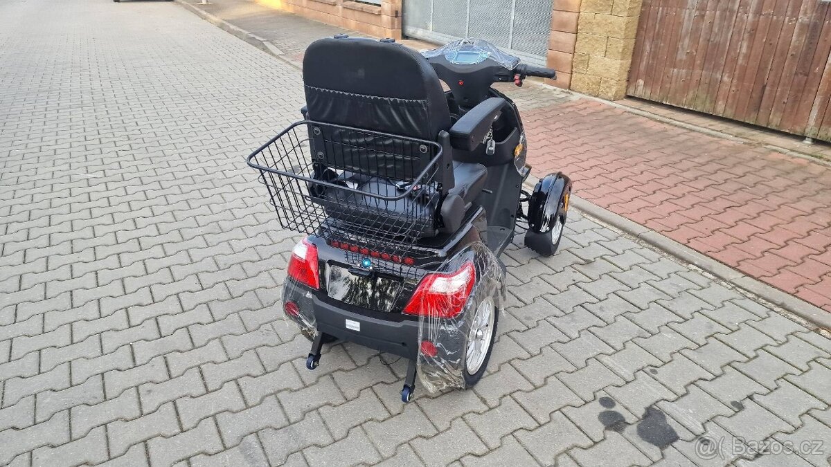 Elektrický čtyřkolový skútr 4GO,500 W 60 V 25 km/h černá nep - 5