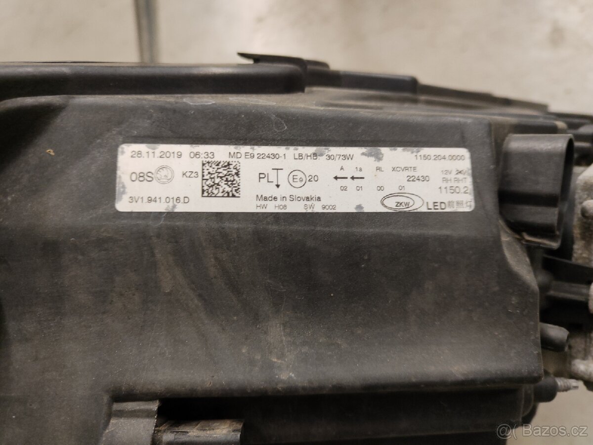 Škoda Superb 3 Facelift světlo 3V1941016D - 5