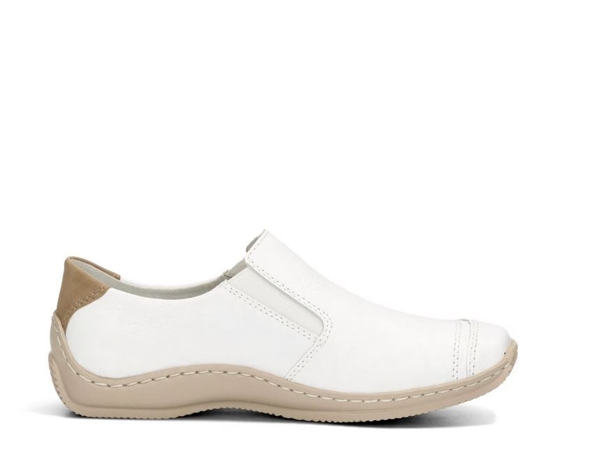 Bílé polobotky Rieker vel. 41 - 5