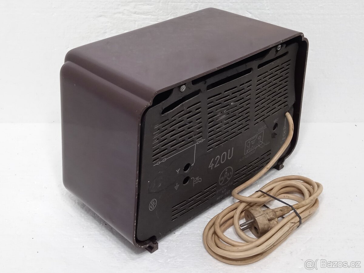TESLA 420U TRIO - Bakelitové rádio 1956 - 5