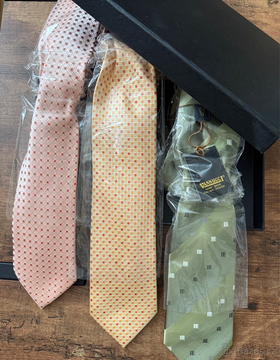 3 luxusní kravaty v dárkové krabičce - 5